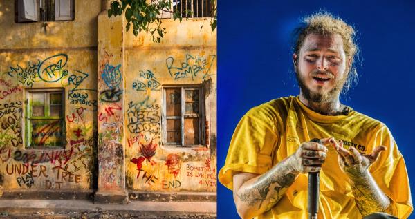 post malone and his lookalike house